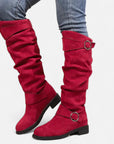 BYMARANO | Women’s Solid Boots – Refined Platform Sophistication