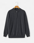 BYMARANO | Men’s Half-Zip Sweater – 100% Cashmere Elegance