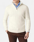 BYMARANO | Men’s Zipper Sweater – Classic Cable Heritage