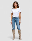 BYMARANO | Women's Suede Boots - Block Knee Height