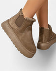 BYMARANO | Women's Chelsea Boots - Fluffy Cozy Warmth