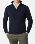 BYMARANO | Men’s Zipper Sweater – Classic Cable Heritage