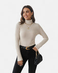 BYMARANO | Women's Ribbed Turtleneck Sweater