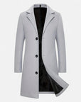 BYMARANO | Men’s Single-Breasted Coat – Timeless Tweed Sophistication