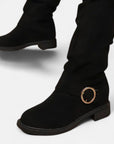 BYMARANO | Women’s Solid Boots – Refined Platform Sophistication