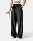 BYMARANO | Women’s Striped Trousers – Timeless Wide-Leg Sophistication
