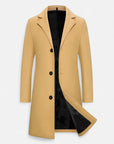 BYMARANO | Men’s Single-Breasted Coat – Timeless Tweed Sophistication