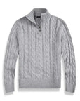 BYMARANO | Men's Half Zip Cable Sweater - Timeless Knit