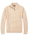BYMARANO | Men's Half Zip Cable Sweater - Timeless Knit