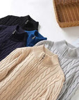 BYMARANO | Men's Half Zip Cable Sweater - Timeless Knit