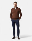 BYMARANO | Men’s Half-Zip Sweater – 100% Cashmere Elegance