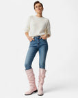 BYMARANO | Women’s Solid Boots – Refined Platform Sophistication