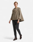 BYMARANO | Women’s Asymmetric Jacket – Refined Scarf Detail Elegance