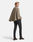 BYMARANO | Women’s Asymmetric Jacket – Refined Scarf Detail Elegance