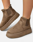 BYMARANO | Women's Chelsea Boots - Fluffy Cozy Warmth