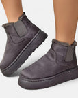 BYMARANO | Women's Chelsea Boots - Fluffy Cozy Warmth