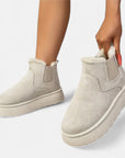 BYMARANO | Women's Chelsea Boots - Fluffy Cozy Warmth