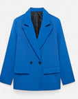 BYMARANO | Women’s Double-Breasted Blazer – Vintage Notched Elegance