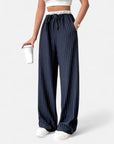 BYMARANO | Women’s Striped Trousers – Timeless Wide-Leg Sophistication