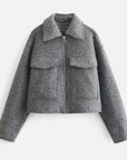 BYMARANO | Women’s Tweed Cropped Jacket – Parisian Heritage Cut