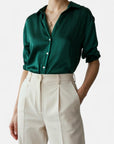 BYMARANO | Women's Satin Classic Shirt