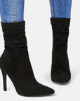 BYMARANO | Women's Pointed-Toe Heeled Boots