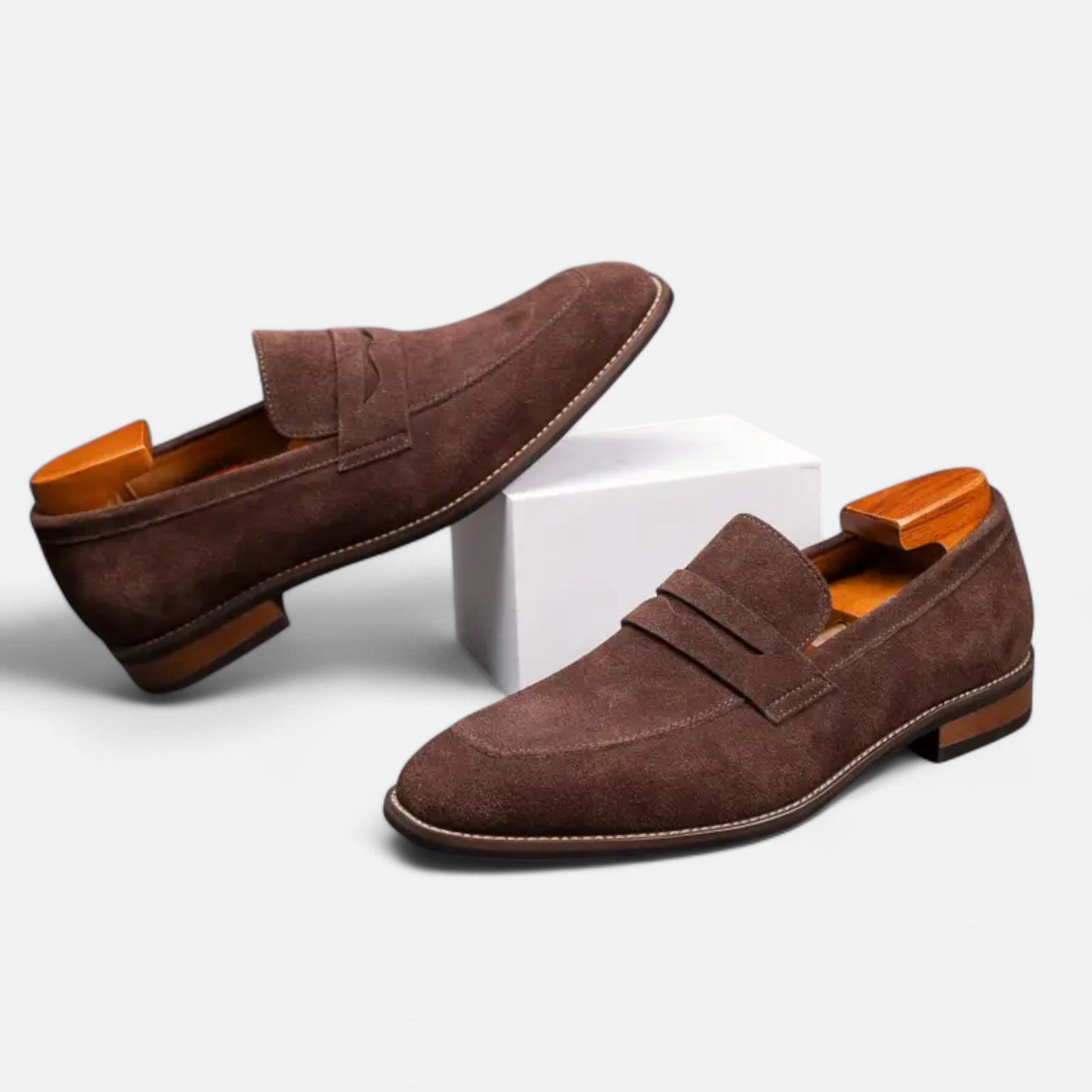 BYMARANO | Men’s Penny Loafers – Top Layer Cowhide Elegance