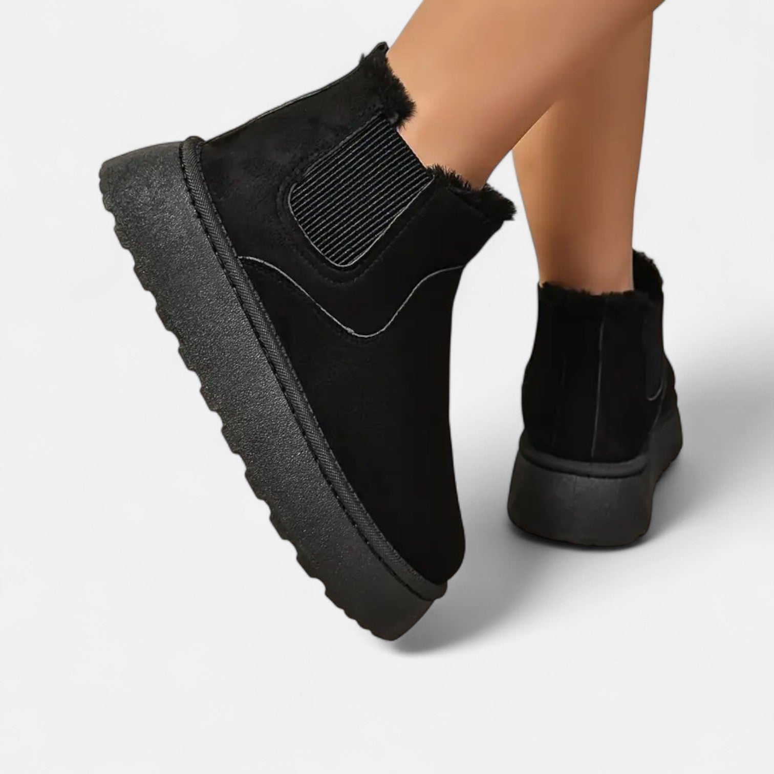 BYMARANO | Women&#39;s Chelsea Boots - Fluffy Cozy Warmth