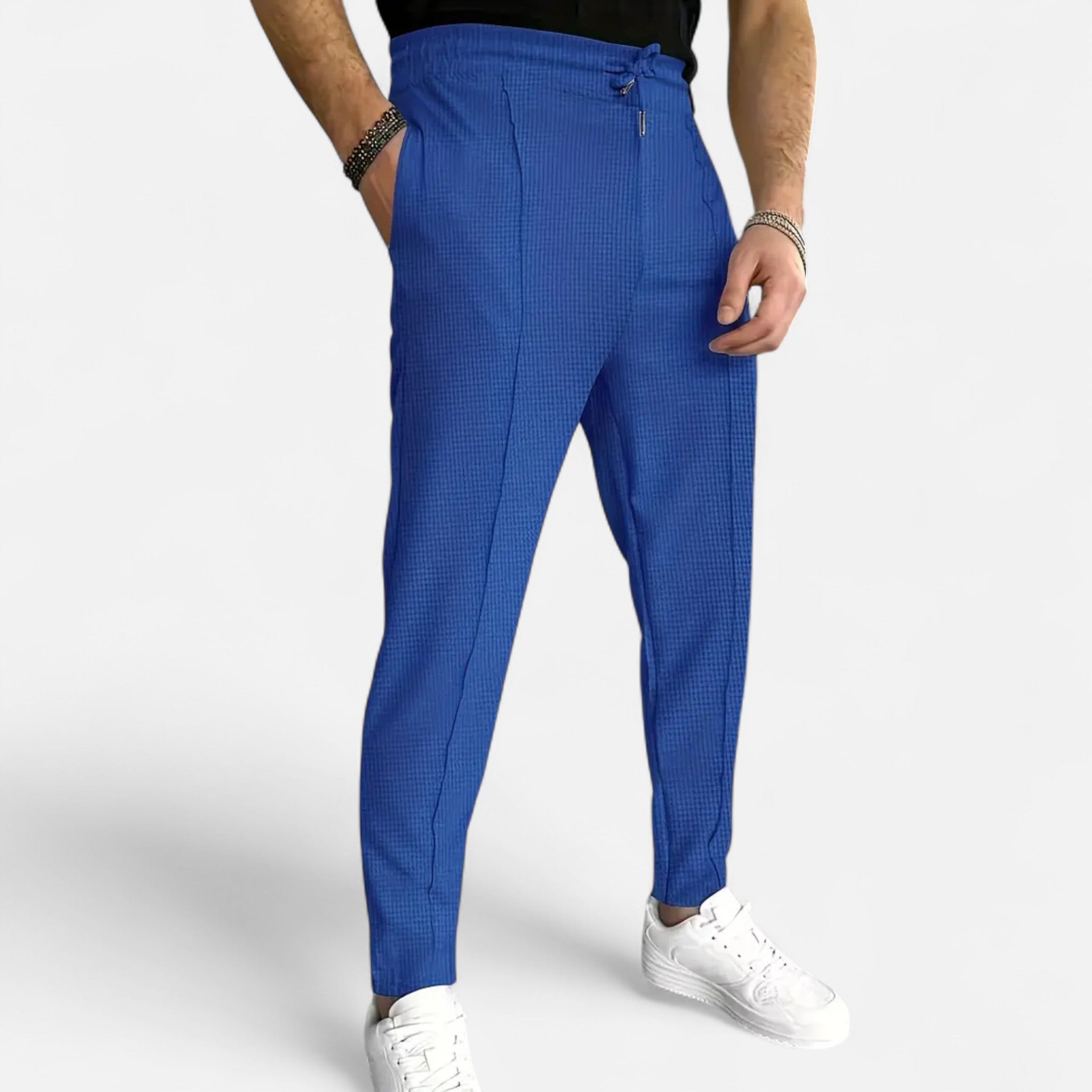 BYMARANO | Men’s Knit Trousers – Refined Waffle Texture