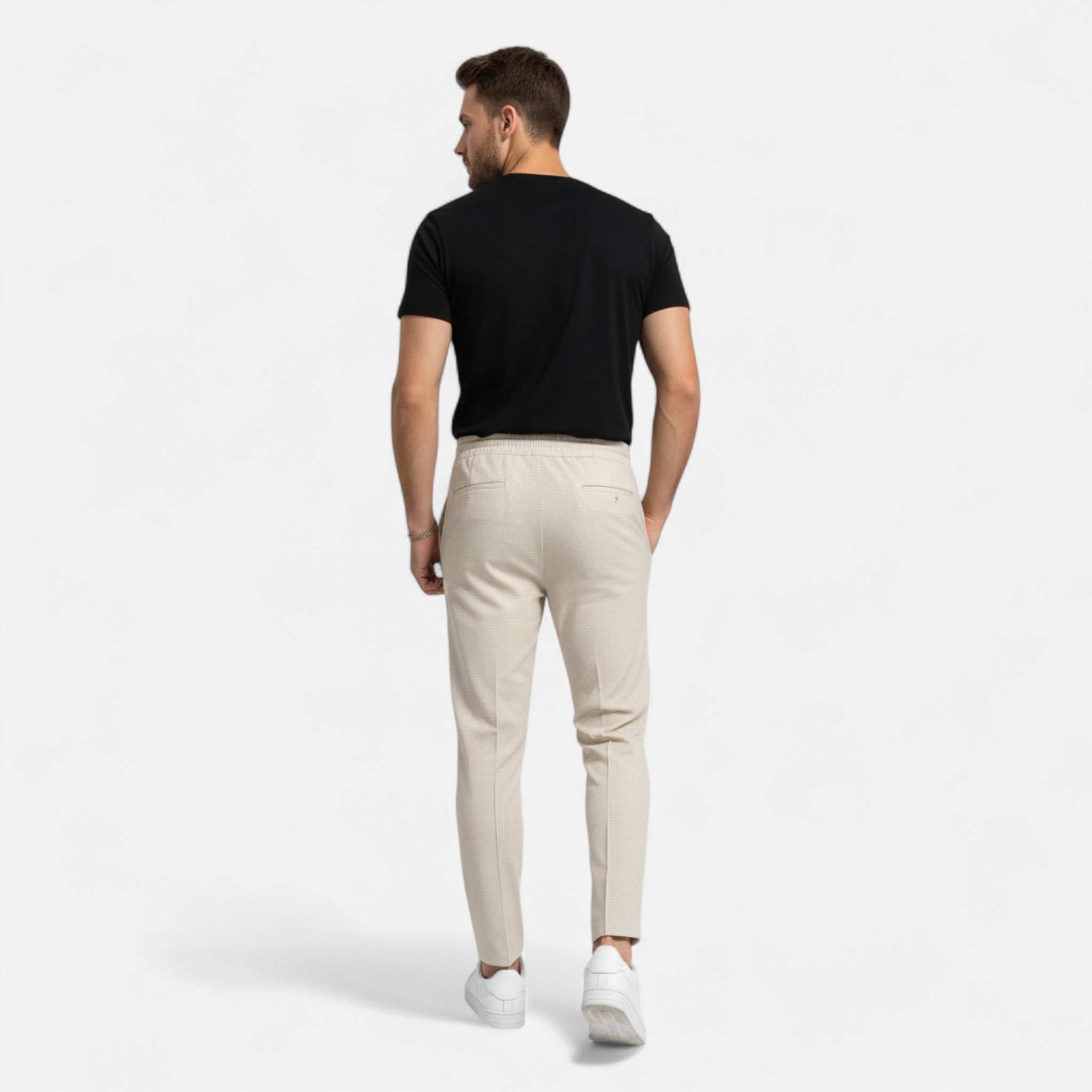 BYMARANO | Men’s Knit Trousers – Refined Waffle Texture