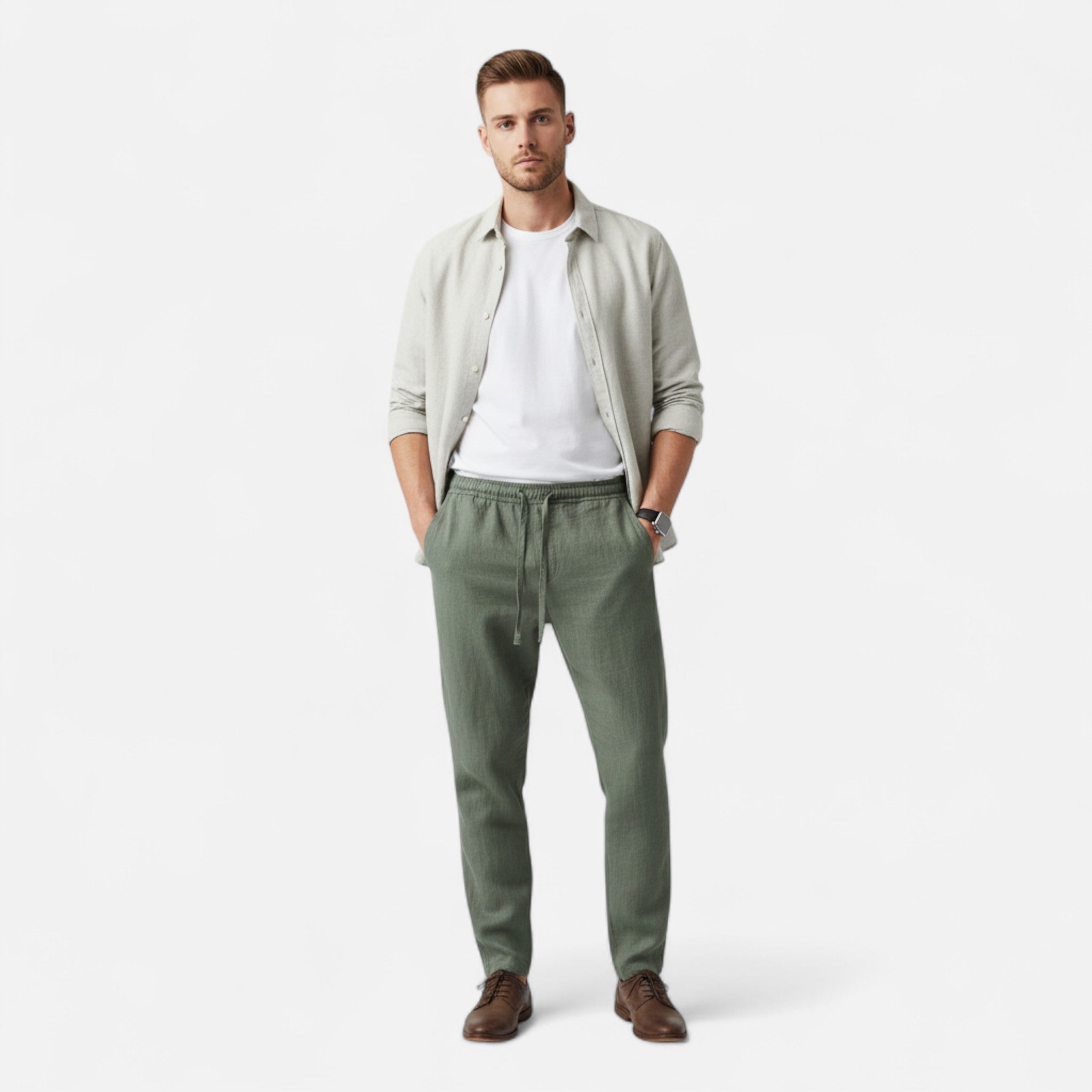 BYMARANO | Men’s Linen Trousers – Riviera Summer Elegance