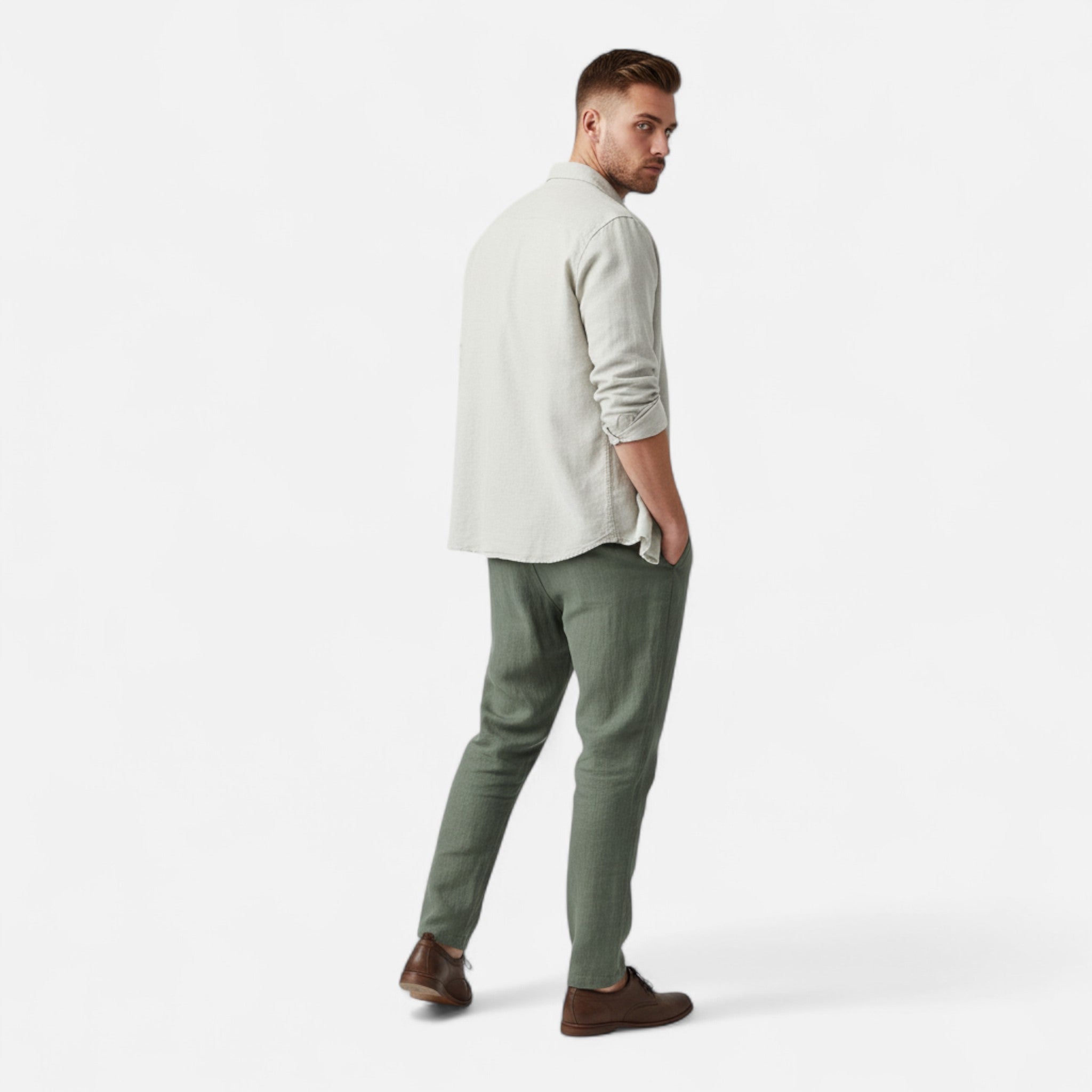 BYMARANO | Men’s Linen Trousers – Riviera Summer Elegance