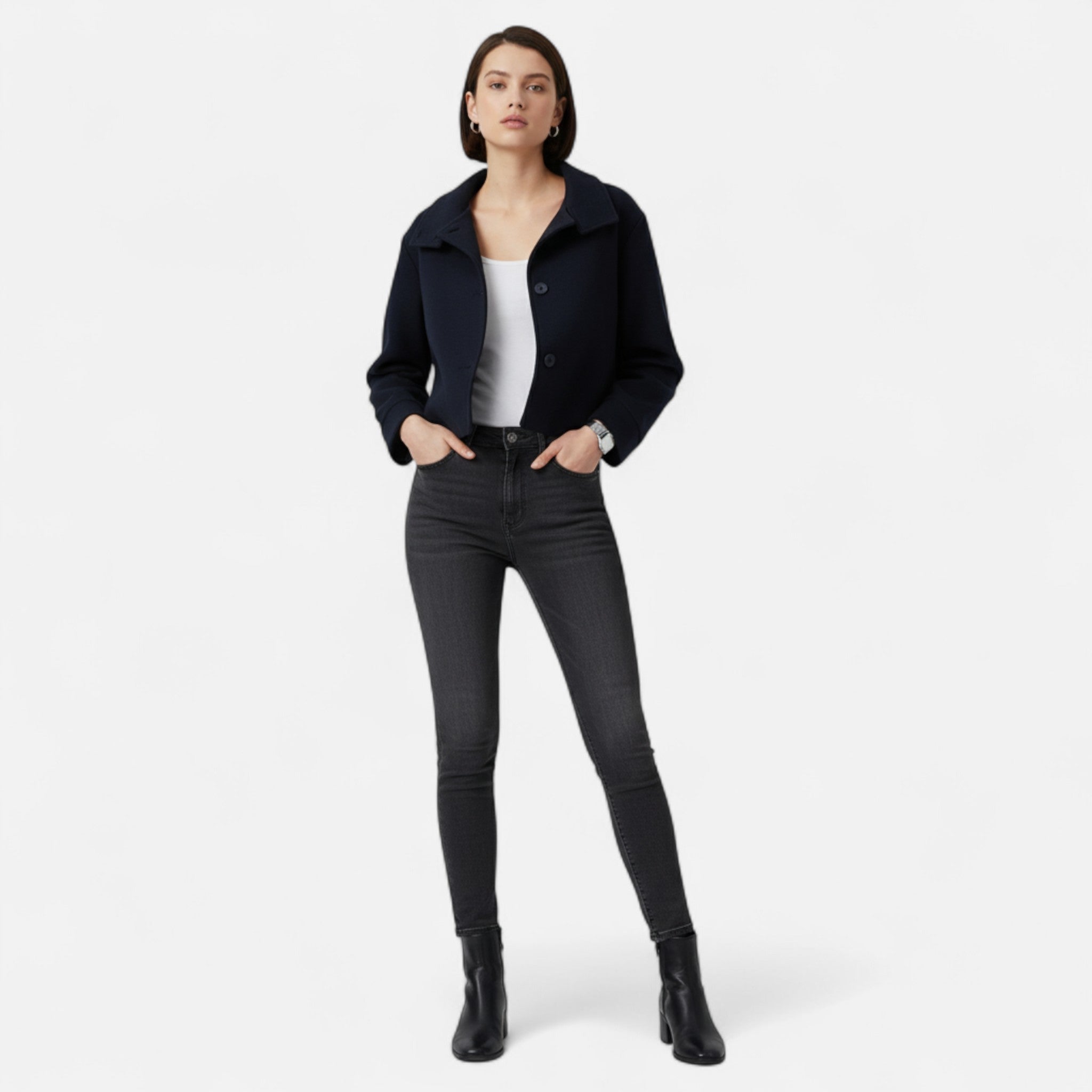 BYMARANO | Women’s Vintage-Inspired Jacket – Timeless Single Breasted