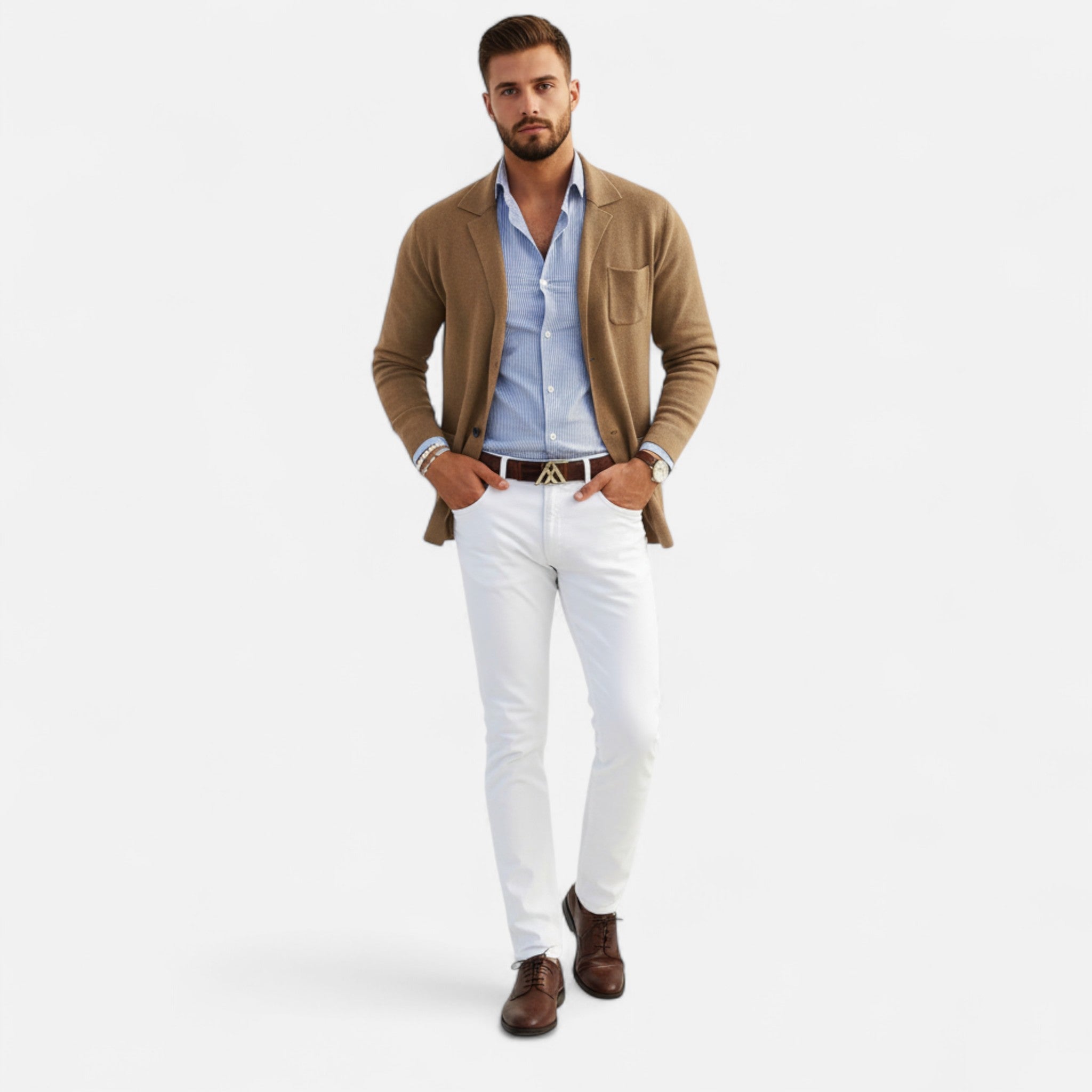 BYMARANO | Men’s Knitted Blazer – Refined Casual Elegance