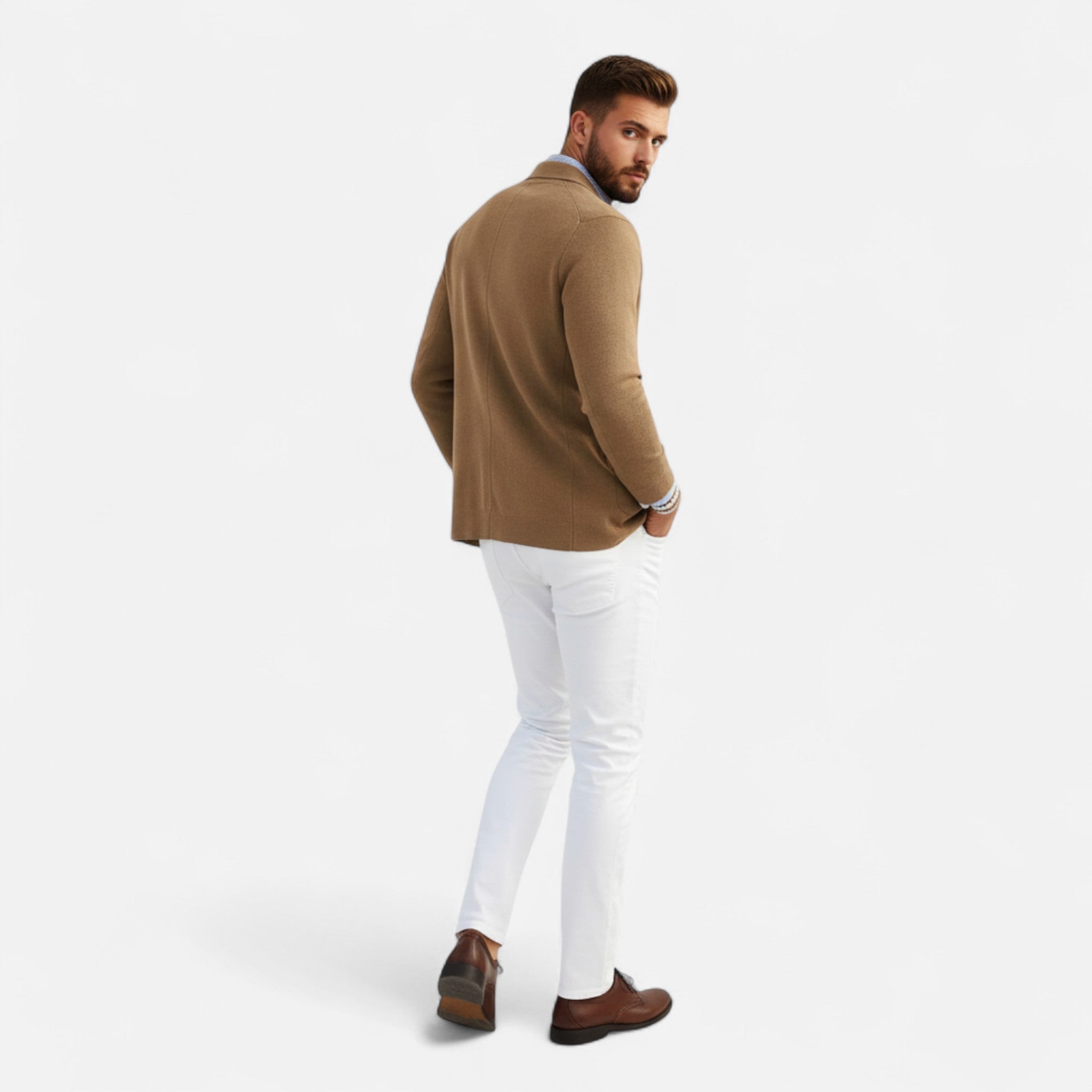 BYMARANO | Men’s Knitted Blazer – Refined Casual Elegance