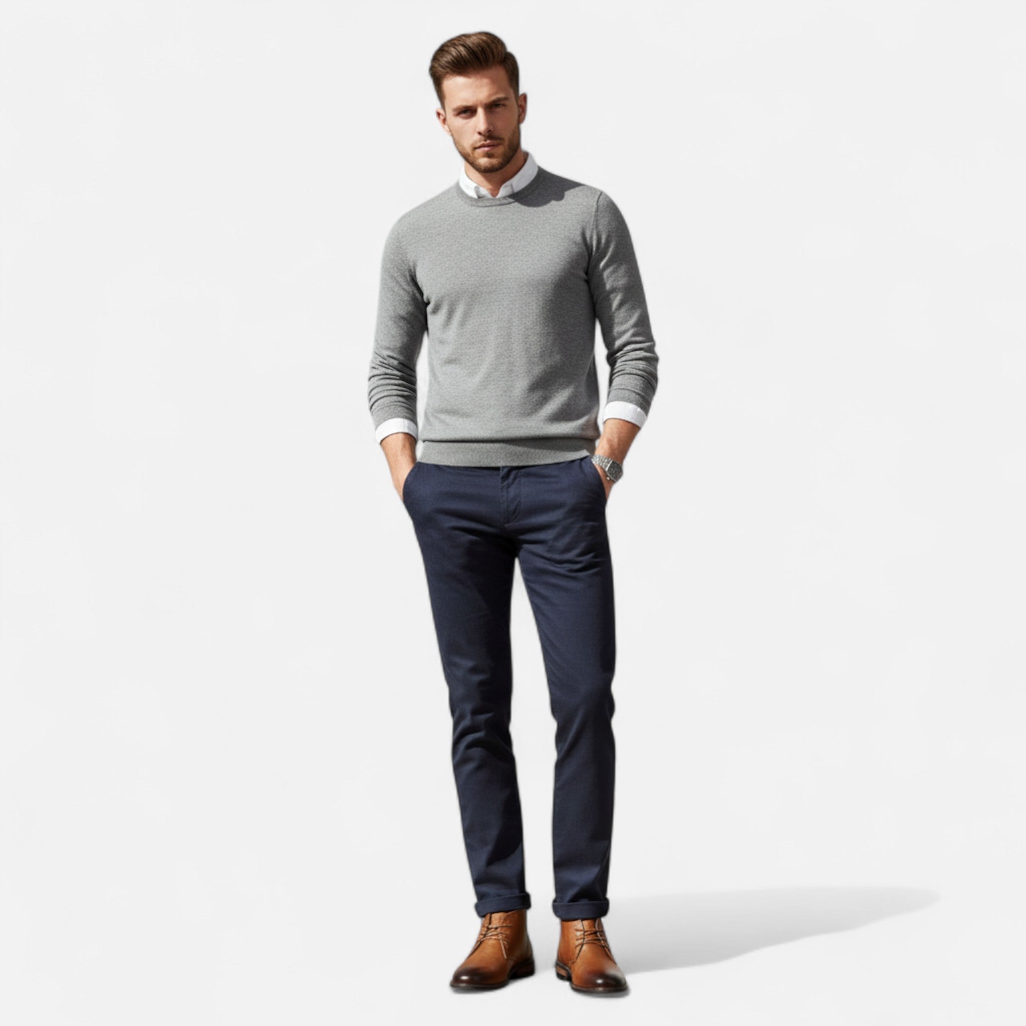 BYMARANO | Men’s Lace-Up Ankle Boots – Timeless Casual Refinement