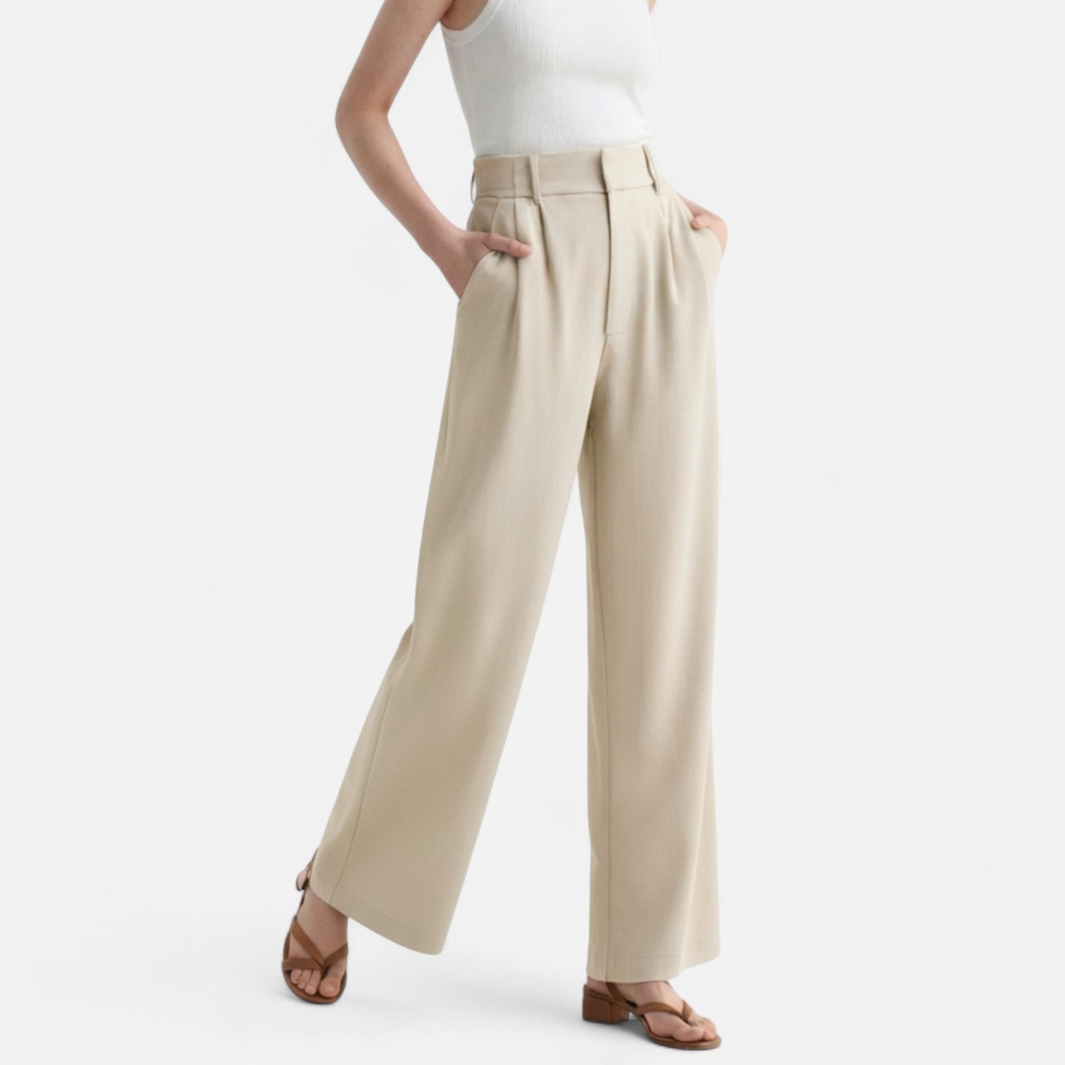 BYMARANO | Women&#39;s Fluid Wide-Leg Trousers