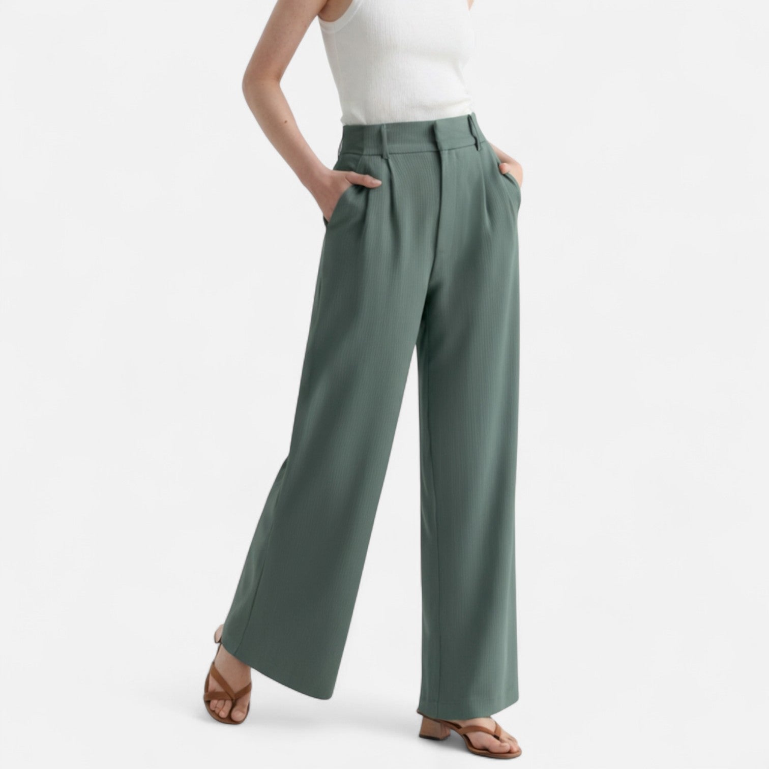 BYMARANO | Women&#39;s Fluid Wide-Leg Trousers