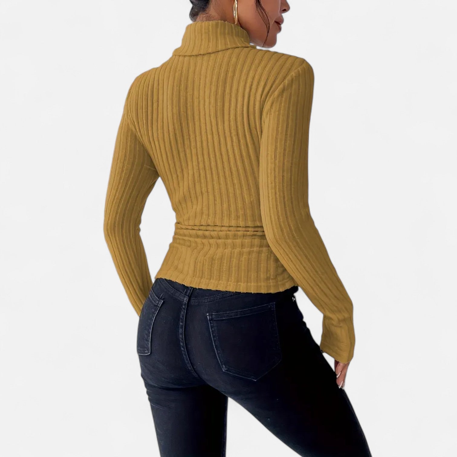 BYMARANO | Women&#39;s Ribbed Turtleneck Sweater