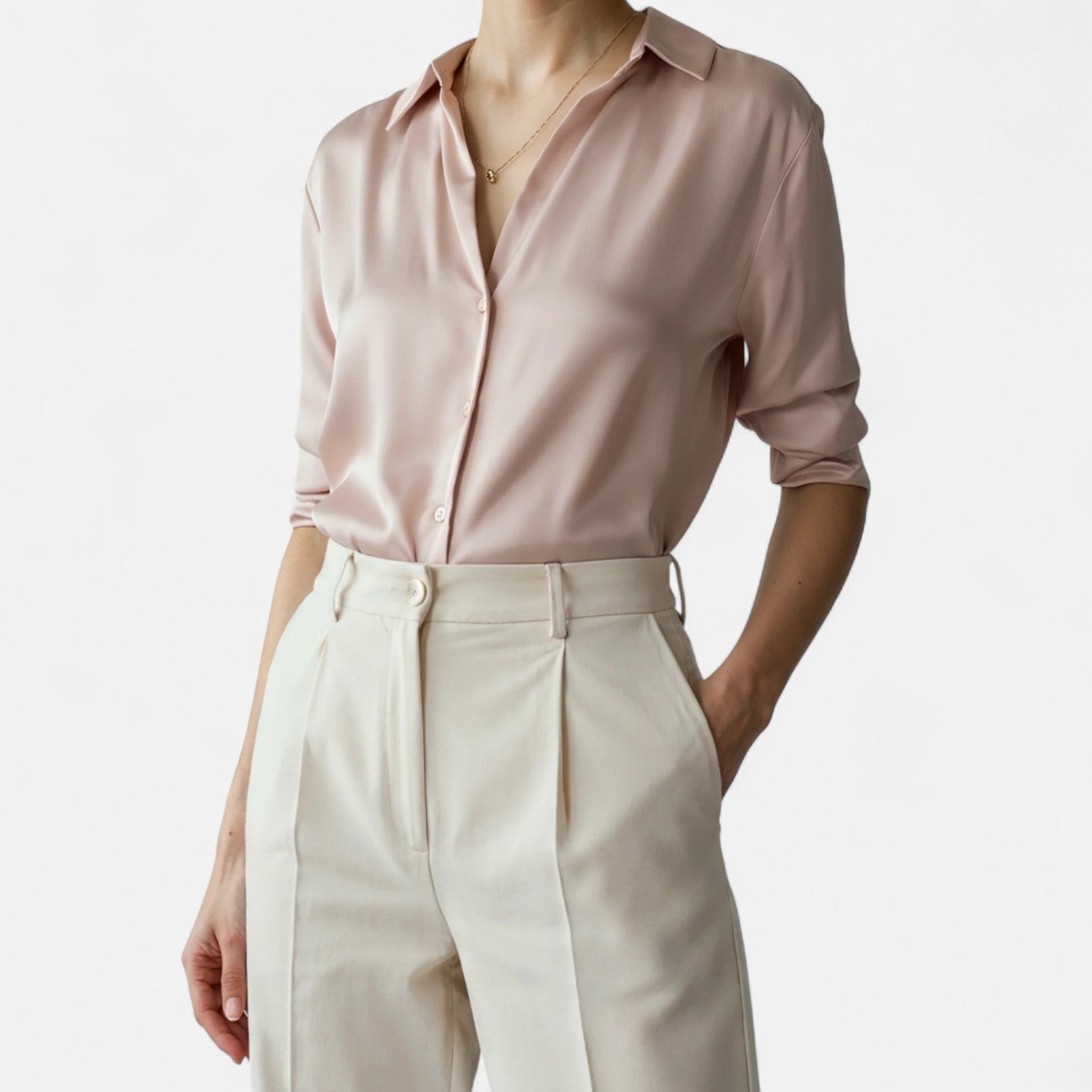 BYMARANO | Women&#39;s Satin Classic Shirt