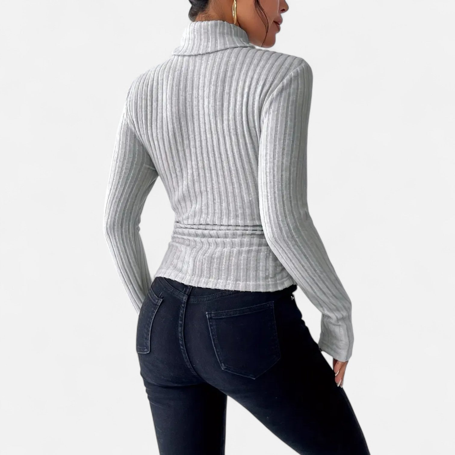 BYMARANO | Women&#39;s Ribbed Turtleneck Sweater