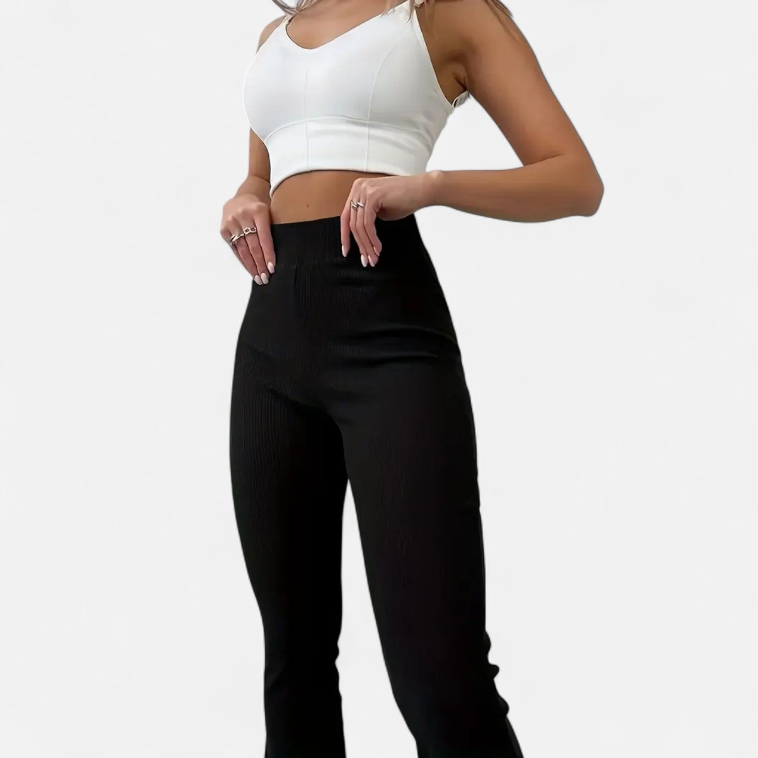 BYMARANO | Women&#39;s Casual Flare-Leg Trousers