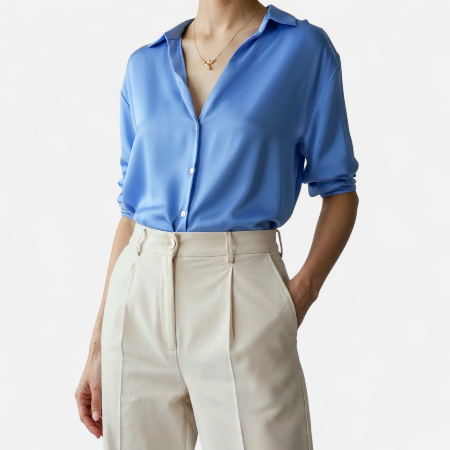 BYMARANO | Women&#39;s Satin Classic Shirt