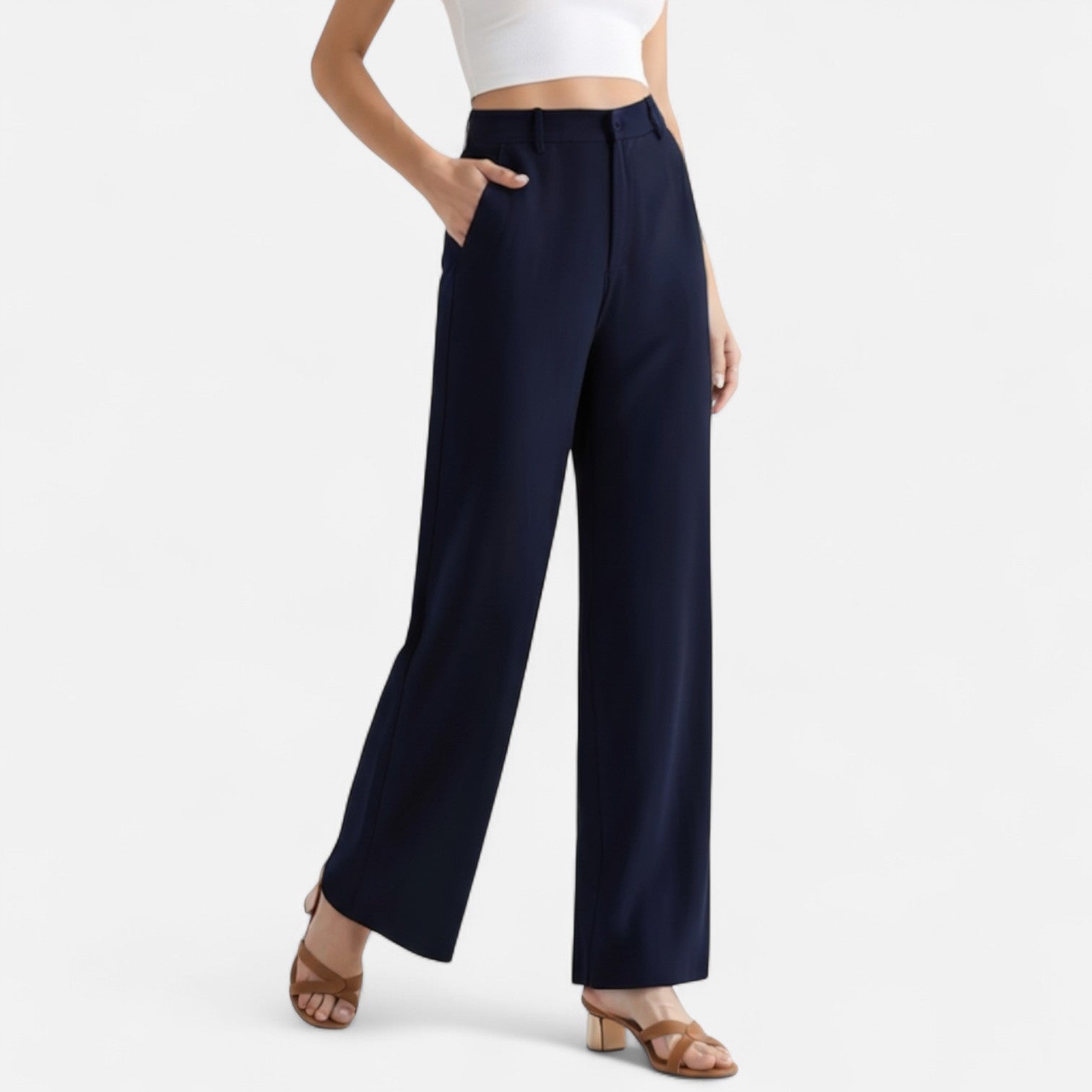 BYMARANO | Women&#39;s Fluid Wide-Leg Trousers